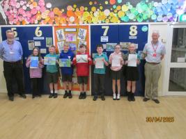Prize giving at Warwick Bridge Primary School